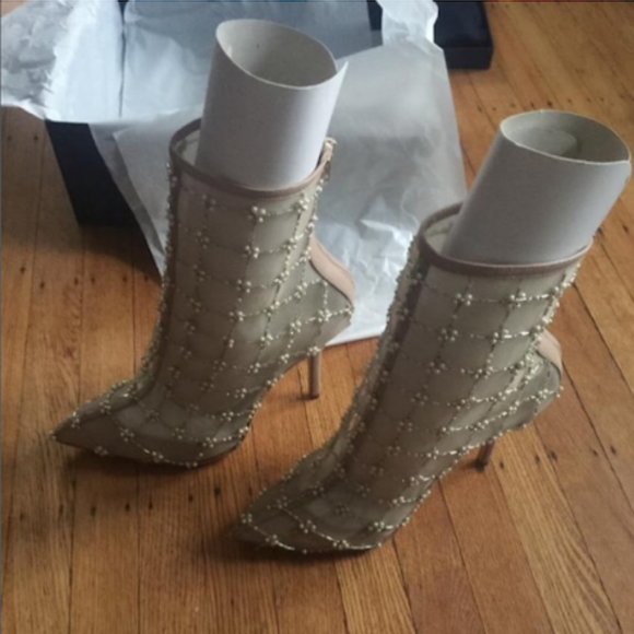 Oscar De La Renta Pearlette Bootie - Picture 2 of 6